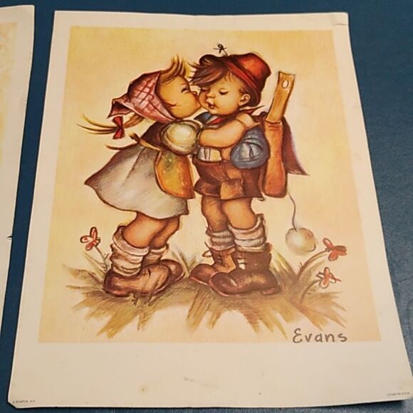Charming Vintage Hummel Art Prints Set (5) Evans Stapco Litho in USA - Picture 4 of 10
